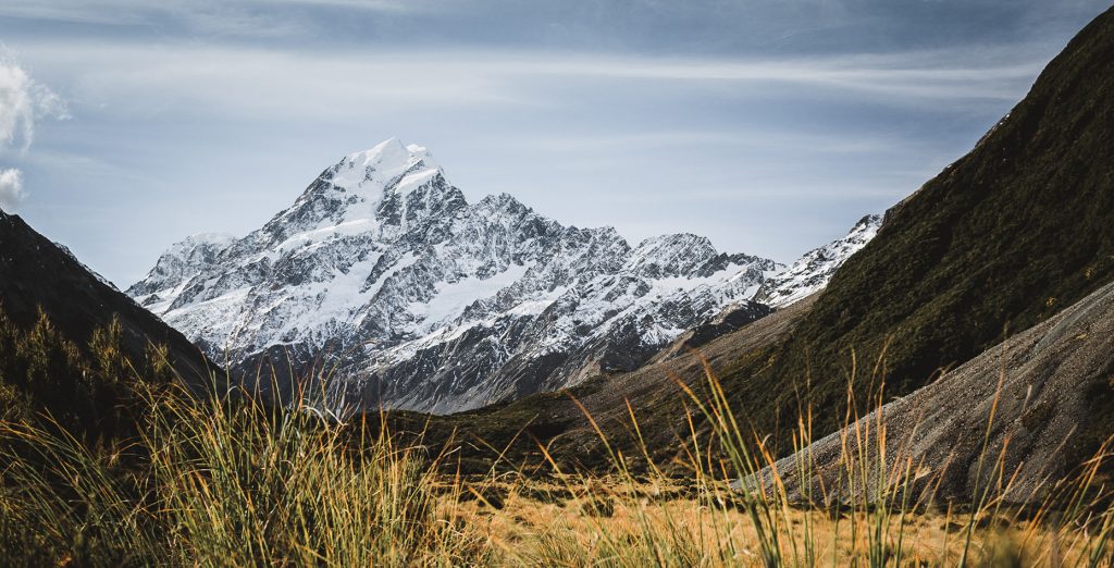 Aoraki Mount Cook en Nueva Zelanda