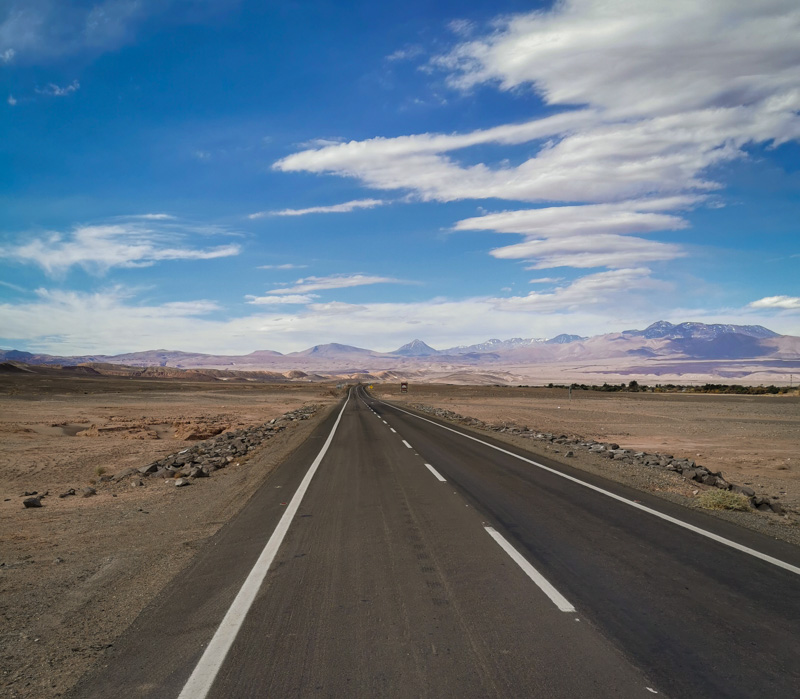 carreteras de San Pedro de Atacama