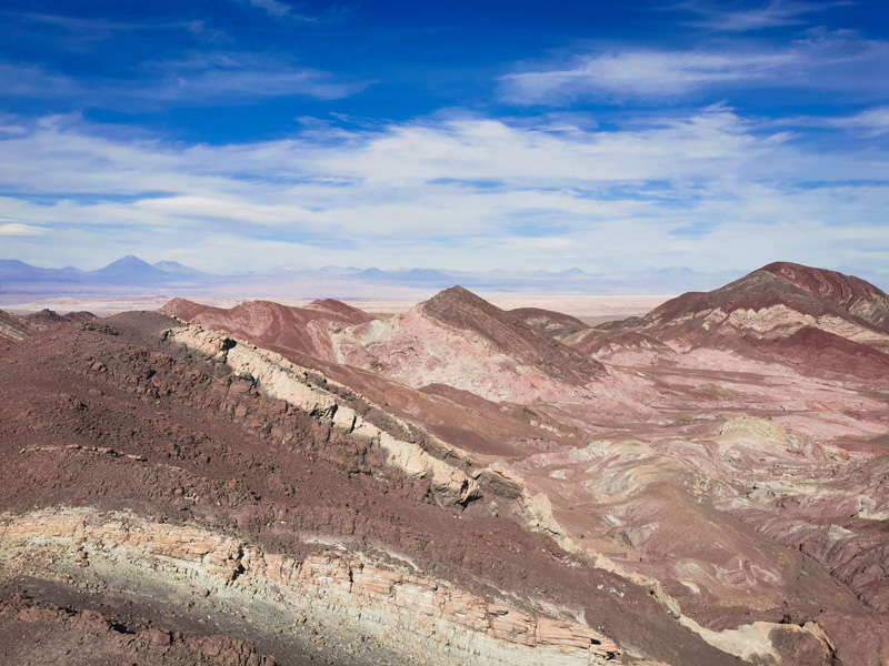 Colores de la montaña en San Pedro de Atacama