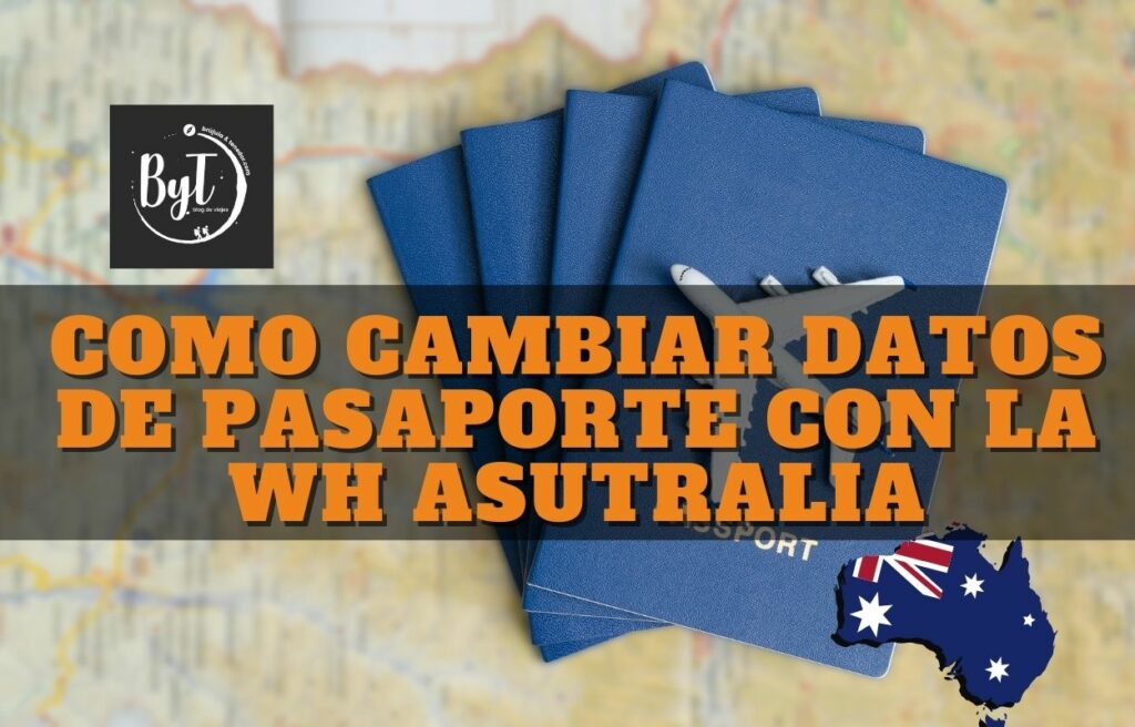 Cambiar datos de pasaporte